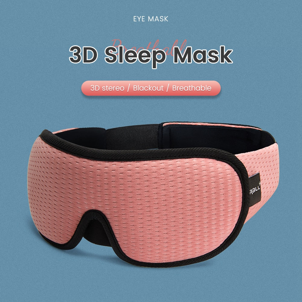 3D Anti-light Eye Mask with Soft Padding: Sleep Mask, Rest Aid, Breathable Eye Mask for Travel and Night