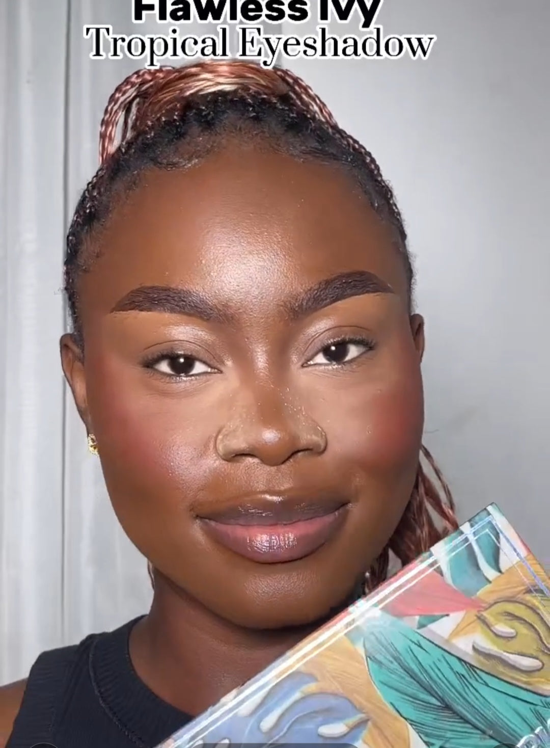 Palette di Ombretti Tropicale Flawless Ivy - 54 Colori Altamente Pigmentati - Matte, Shimmer e Glitter - Con Blush,Bronzer e illuminante