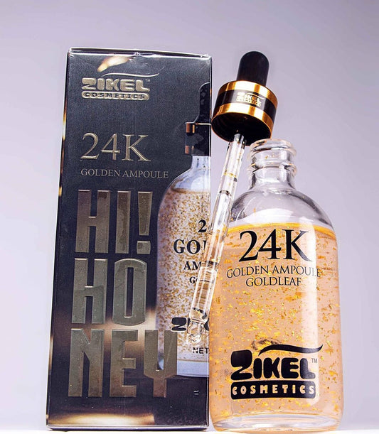 Siero Ampoule 24K Oro Zikel Skin Care - Ipoallergenico, Adatto a Tutti i Tipi di Pell
