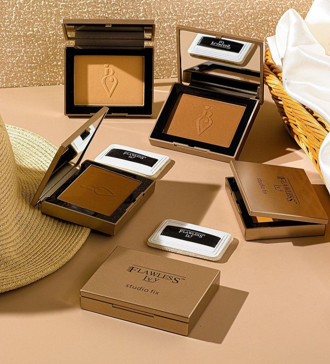 Cipria Compatta Flawless Ivy HD - Altamente Pigmentata per una Finitura Impeccabile - Matte Finish