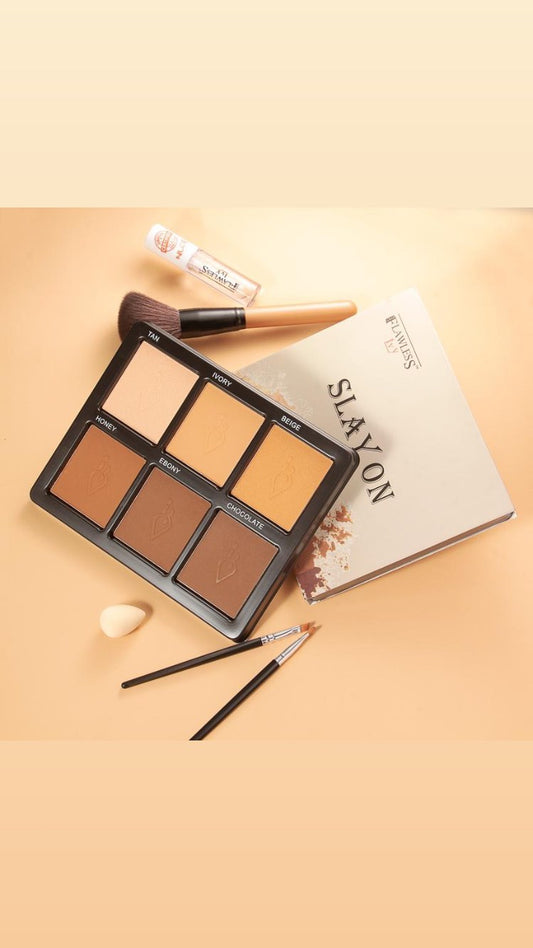 Palette di Ciprie Flawless Ivy Slay On - 6 Colori Bellissimi Altamente Pigmentati