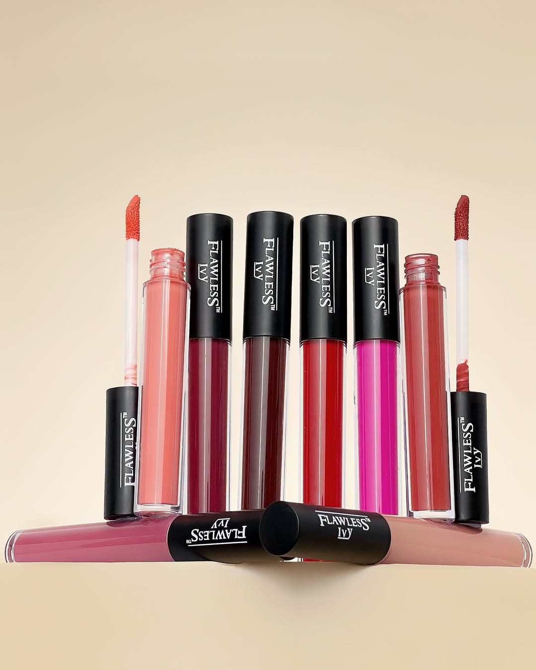 Tinta Labbra Flawless Ivy a Lunga Tenuta – Altamente Pigmentata e Idratante – Makeup Professionale Economico