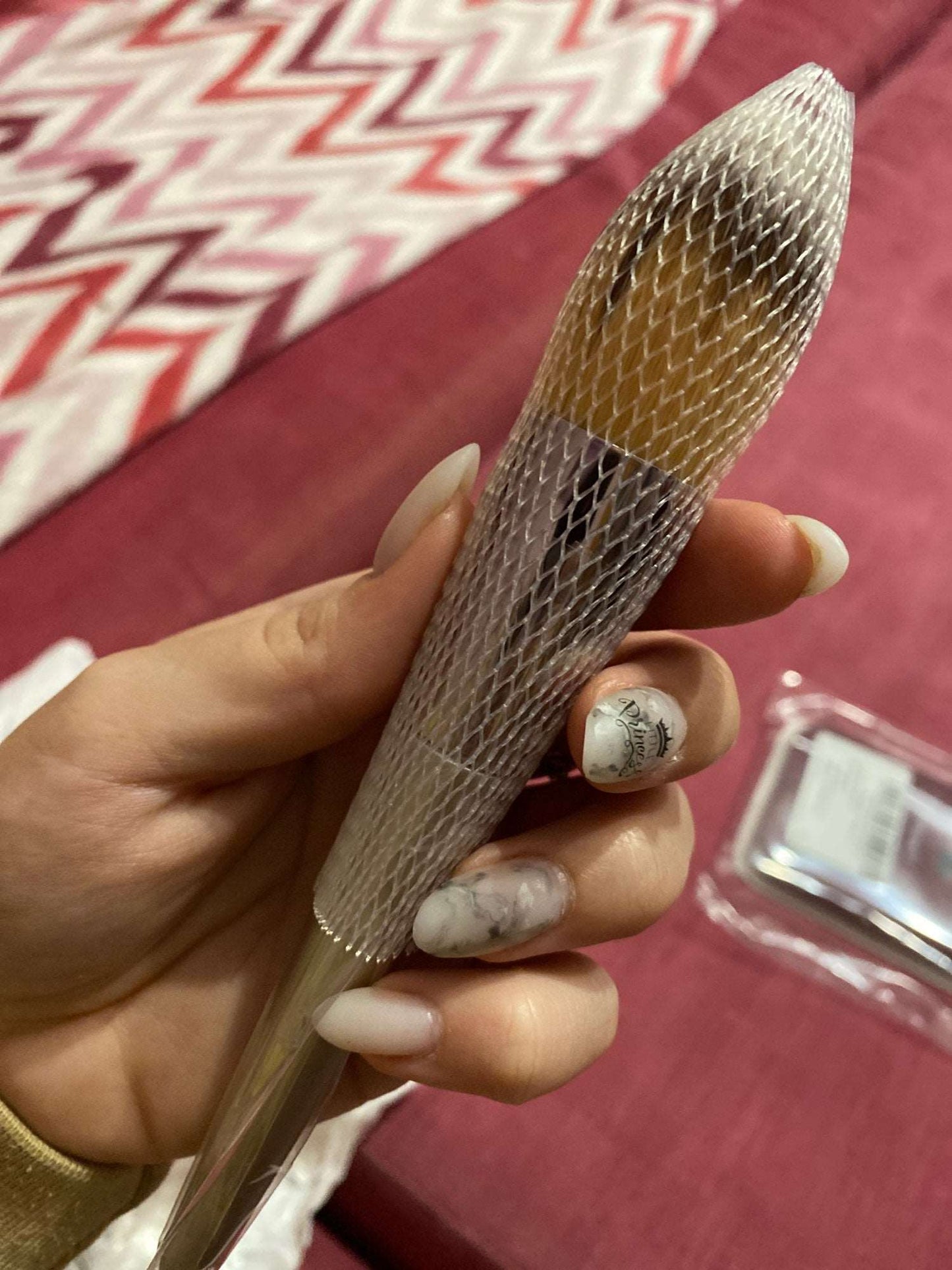 1pc Champagne color Highlighter/Blush Makeup Brush for Women~Pennello trucco per illuminante/blush - SANDY'S MAKEUP AND ARTISTRY