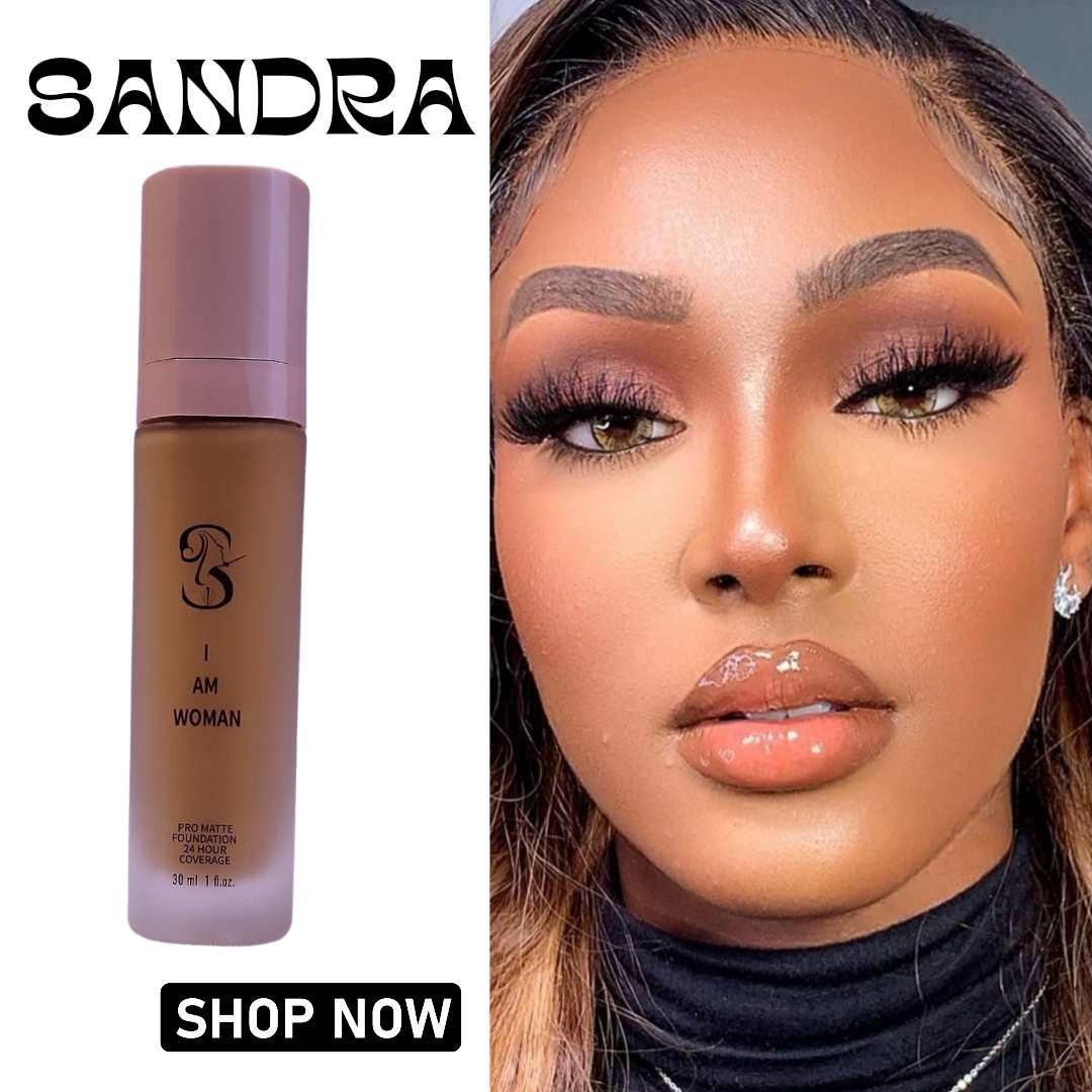 I AM WOMAN- Ultra HD Hydrating 24H Coverage Pro Matte Vegan Foundation for all Skin Types ~I AM WOMAN- Fondotinta vegano ultra HD idratante 24H copertura pro matte per tutti i tipi di pelle - SANDY'S MAKEUP AND ARTISTRY