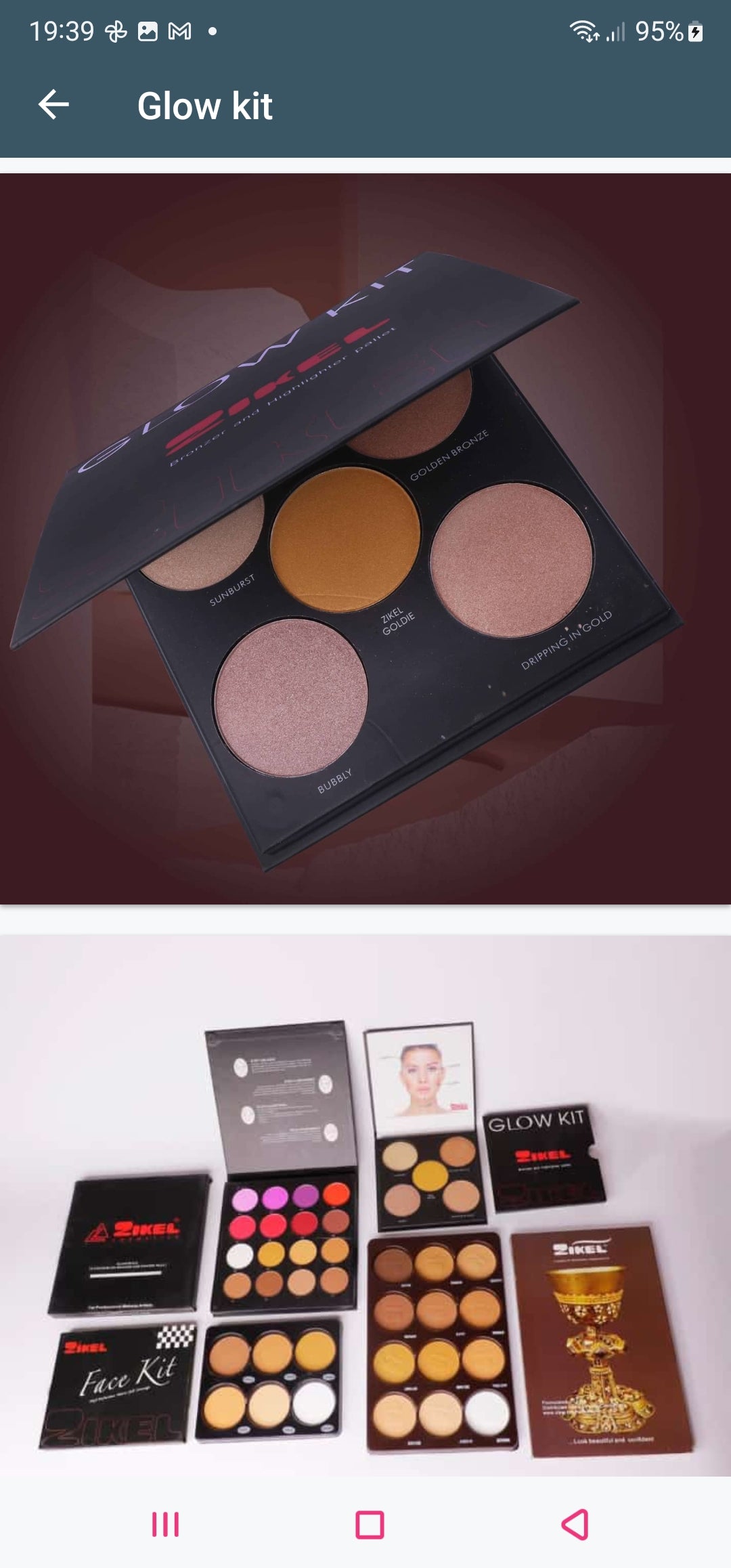 ZIKEL HIGHLIGHTER/BRONZER GLOW KIT~ Pallete di Highlighter e Bronzer - SANDY'S MAKEUP AND ARTISTRY