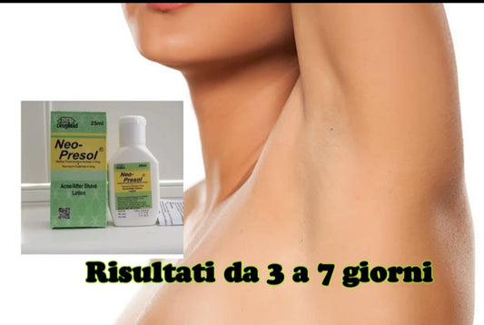NEO PRESOL 25ml} Aftershave intimate Lotion for ances,rashes,itching,red spots and shave burns~ Lozione intima dopobarba per irritazioni, eruzioni cutanee, macchie rosse e ustioni da barba - SANDY'S MAKEUP AND ARTISTRY