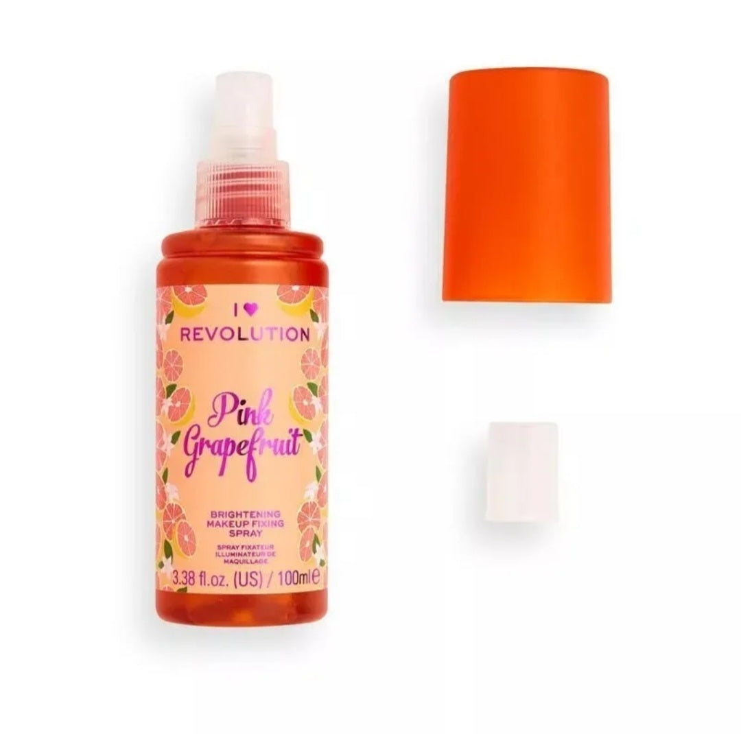 I Heart Revolution Skin Brightening Makeup Setting Spray Grapefruit 100ml - SANDY'S MAKEUP AND ARTISTRY