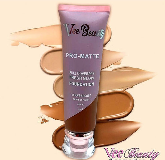 LADY VEE Pro Matte Fresh Glow Foundation~ Fondotinta Pro Matte con luminosità fresca - SANDY'S MAKEUP AND ARTISTRY