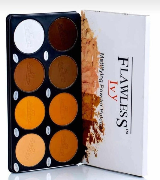 Flawless Ivy 8in1Mattifying Powder Pallete~Palette in polvere/ciprie opacizzante 8 in 1 - SANDY'S MAKEUP AND ARTISTRY