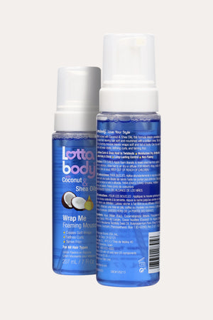 Lottabody Wrap Me Foaming Mousse con Oli di Cocco e Karité – Per Tutti i Tipi di Capelli (207ml)