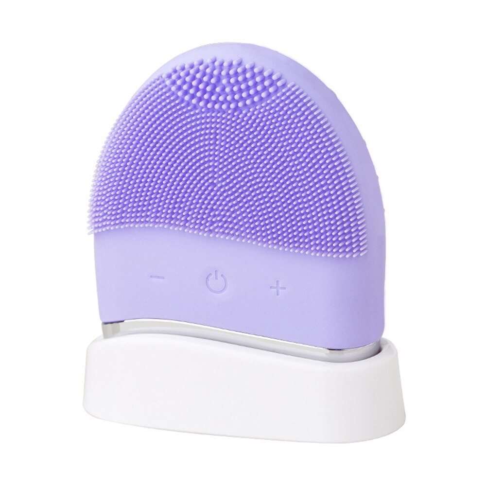 Spazzola elettrica per la pulizia del viso a vibrazione: Rimuovi i punti neri e detergi i pori con un massaggiatore viso in silicone impermeabile