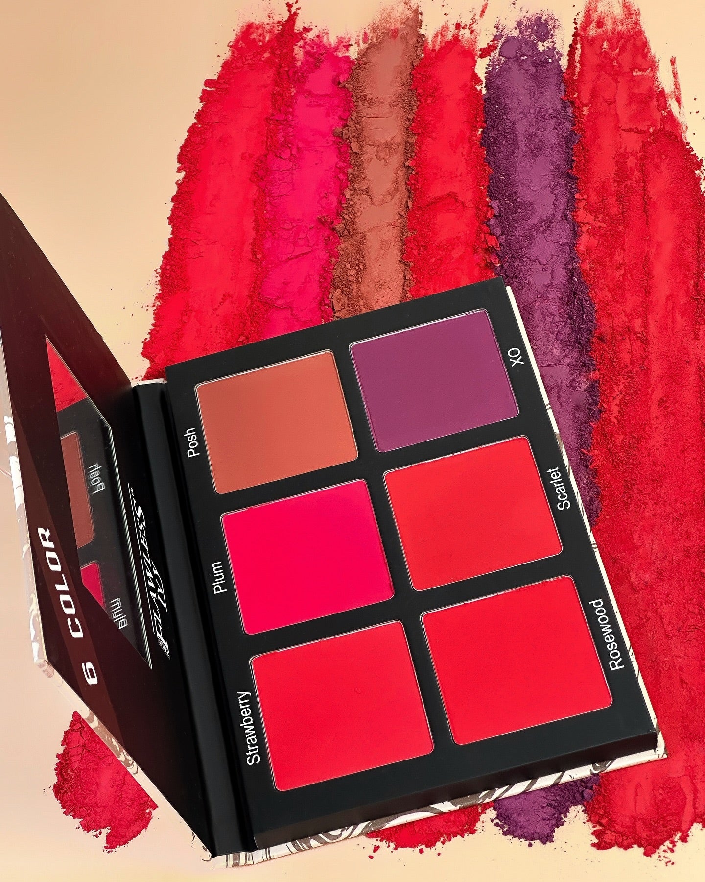 Flawless Ivy Blush Palette - 6 Highly Pigmented Colors for a Flawless Look 