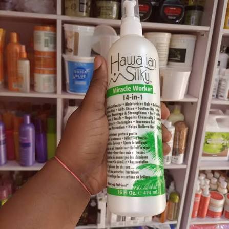 Hawaiian Silky Miracle Worker 14-in-1 Balsamo Senza Risciacquo e Trattamento Capelli (474ml)