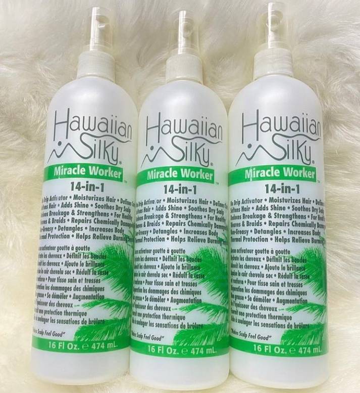Hawaiian Silky Miracle Worker 14-in-1 Balsamo Senza Risciacquo e Trattamento Capelli (474ml)