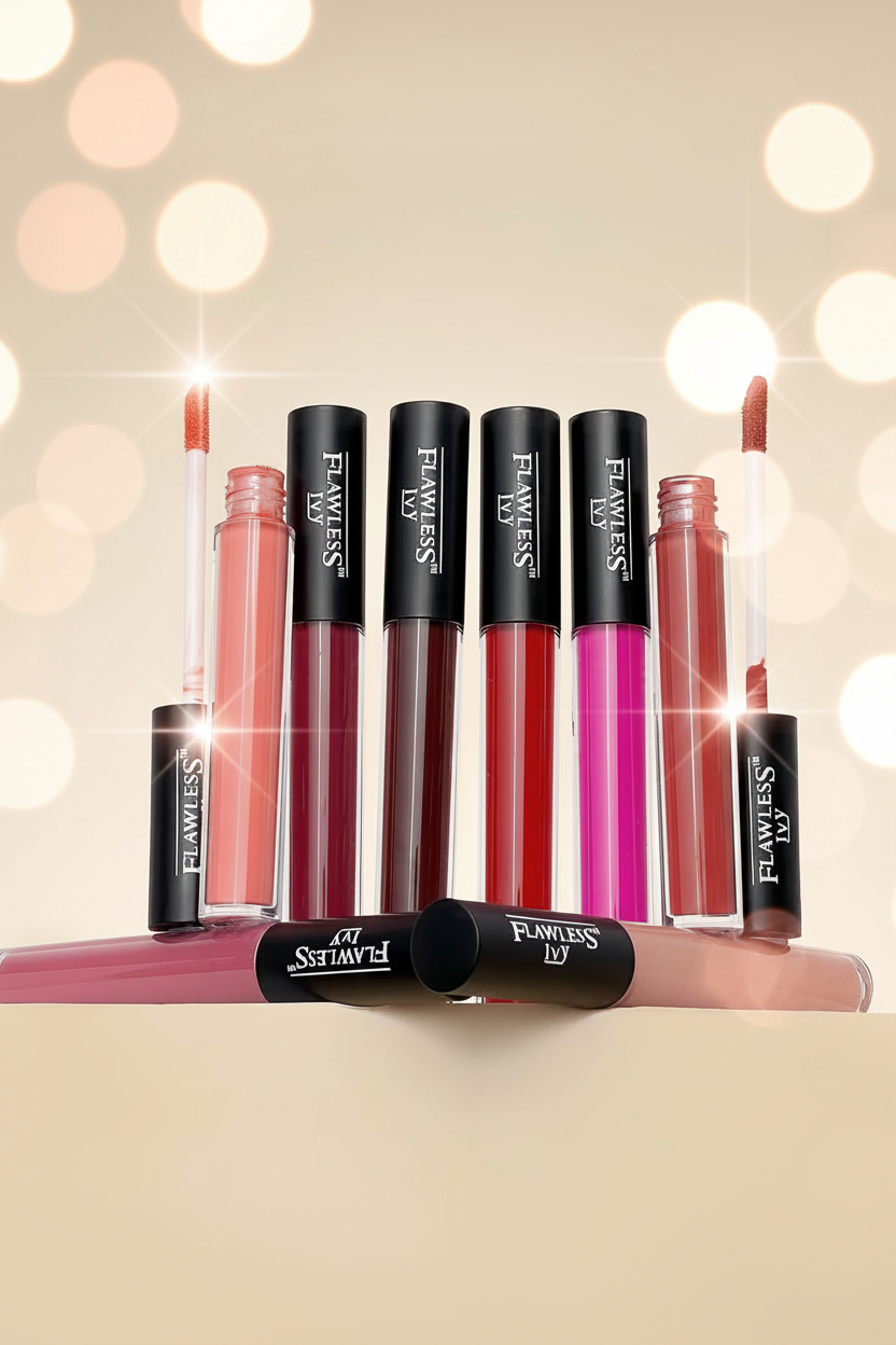 Tinta Labbra Flawless Ivy a Lunga Tenuta – Altamente Pigmentata e Idratante – Makeup Professionale Economico
