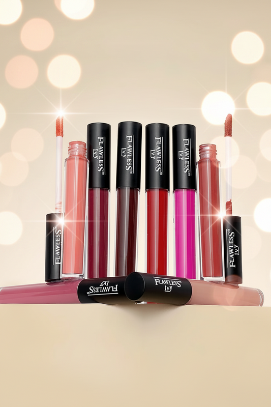 Tinta Labbra Flawless Ivy a Lunga Tenuta – Altamente Pigmentata e Idratante – Makeup Professionale Economico
