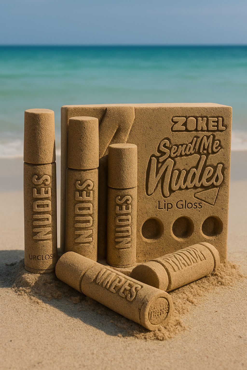 Zikel Send Me Nudes Gloss Volumizzante – Set di 6 Tonalità Nude Intense per Labbra Piene e Seducenti (Venduto Singolarmente o in Set)