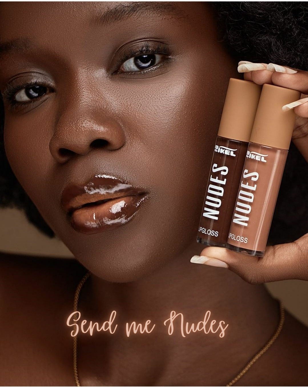 Zikel Send Me Nudes Gloss Volumizzante – Set di 6 Tonalità Nude Intense per Labbra Piene e Seducenti (Venduto Singolarmente o in Set)