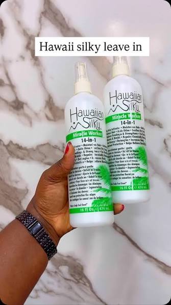 Hawaiian Silky Miracle Worker 14-in-1 Balsamo Senza Risciacquo e Trattamento Capelli (474ml)