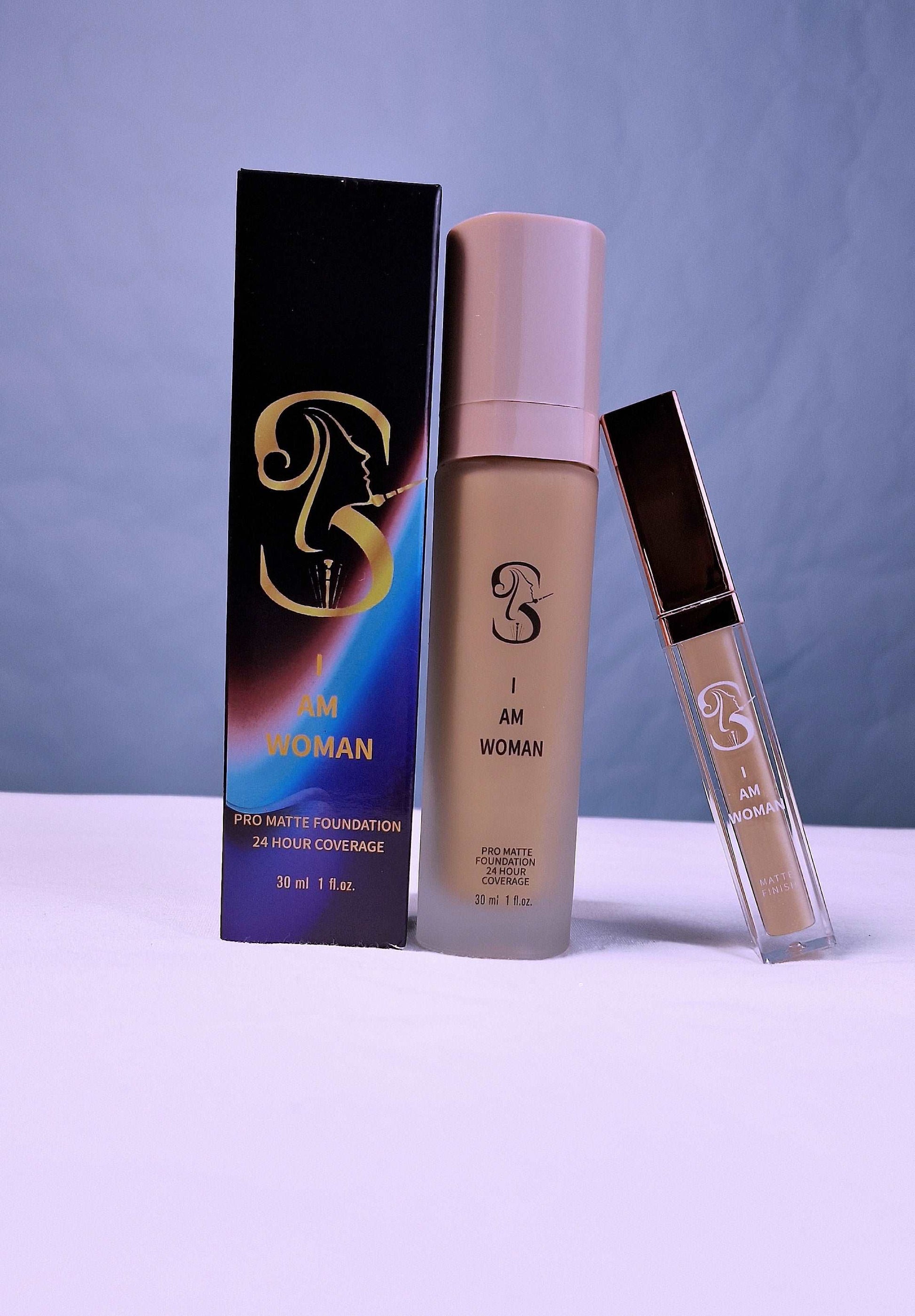 I AM WOMAN ~ Ultra Matte Vegan Full Coverage Concealer For Oily&Combination skin types- I AM WOMAN -Correttore vegano ultra opaco a copertura totale per pelli grasse e miste - SANDY'S MAKEUP AND ARTISTRY 
