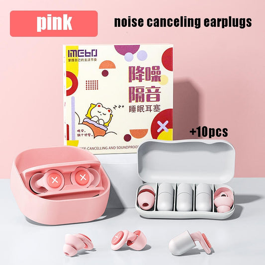 Soundproof Earplugs for Sleep: Special soundproof earplugs with slow recovery soft material for anti-noise protection and noise reduction