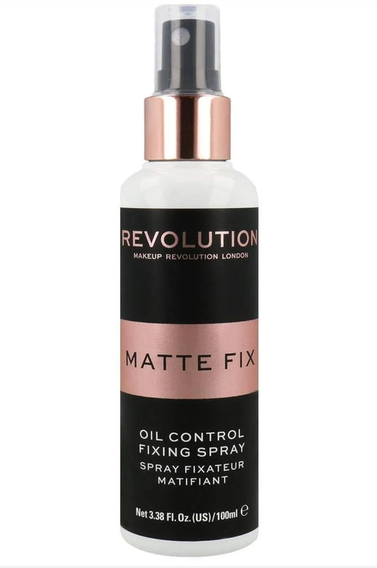 Revolution Fissatore Matte Fix Oil Control  Makeup Fixing Spray 100ml - SANDY'S MAKEUP AND ARTISTRY 
