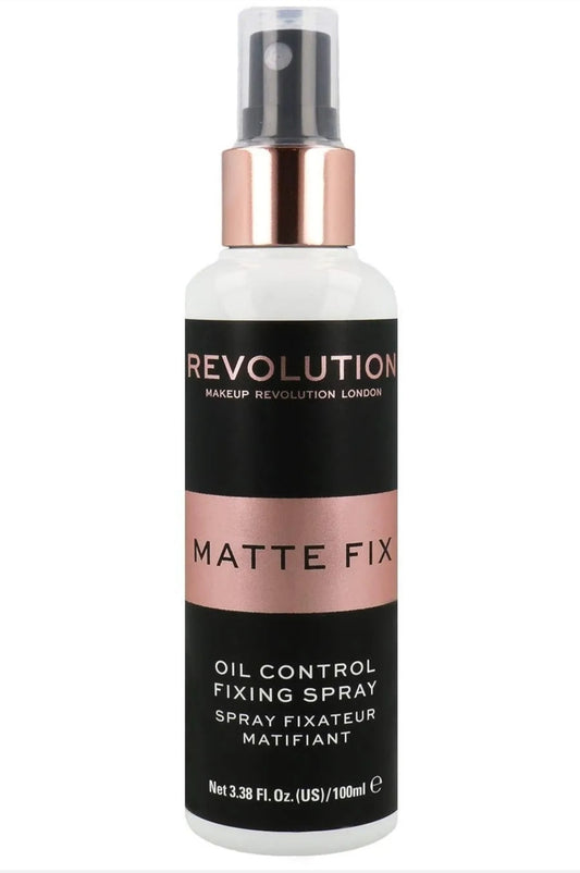 Revolution Fissatore Matte Fix Oil Control Makeup Fixing Spray 100ml - SANDY'S MAKEUP AND ARTISTRY