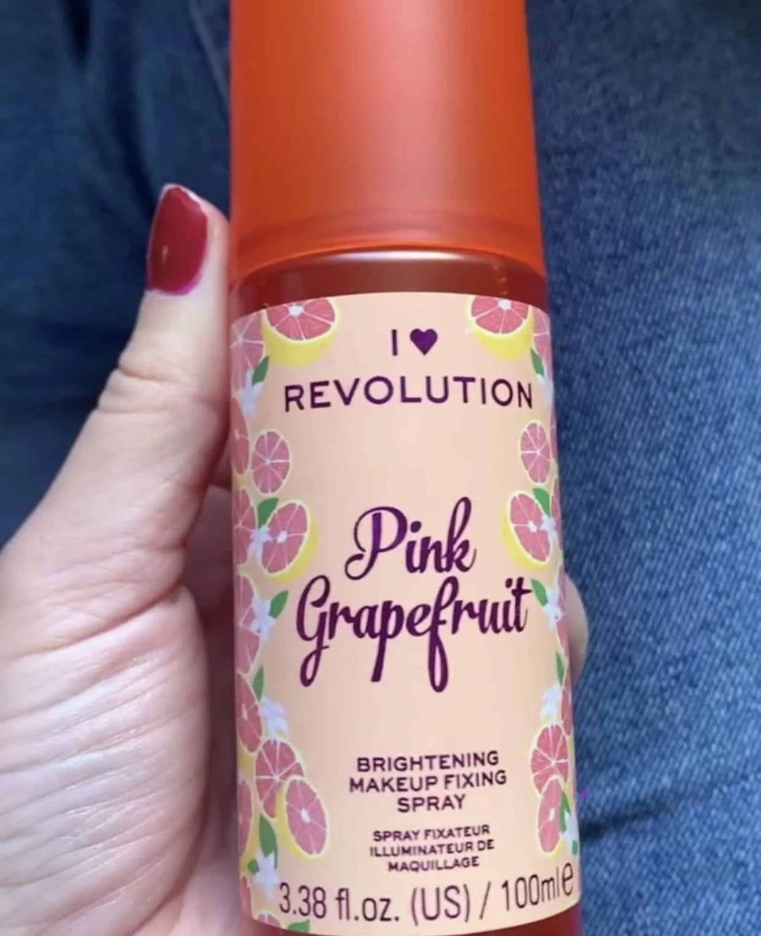I Heart Revolution Skin Brightening Makeup Setting Spray Grapefruit 100ml - SANDY'S MAKEUP AND ARTISTRY 