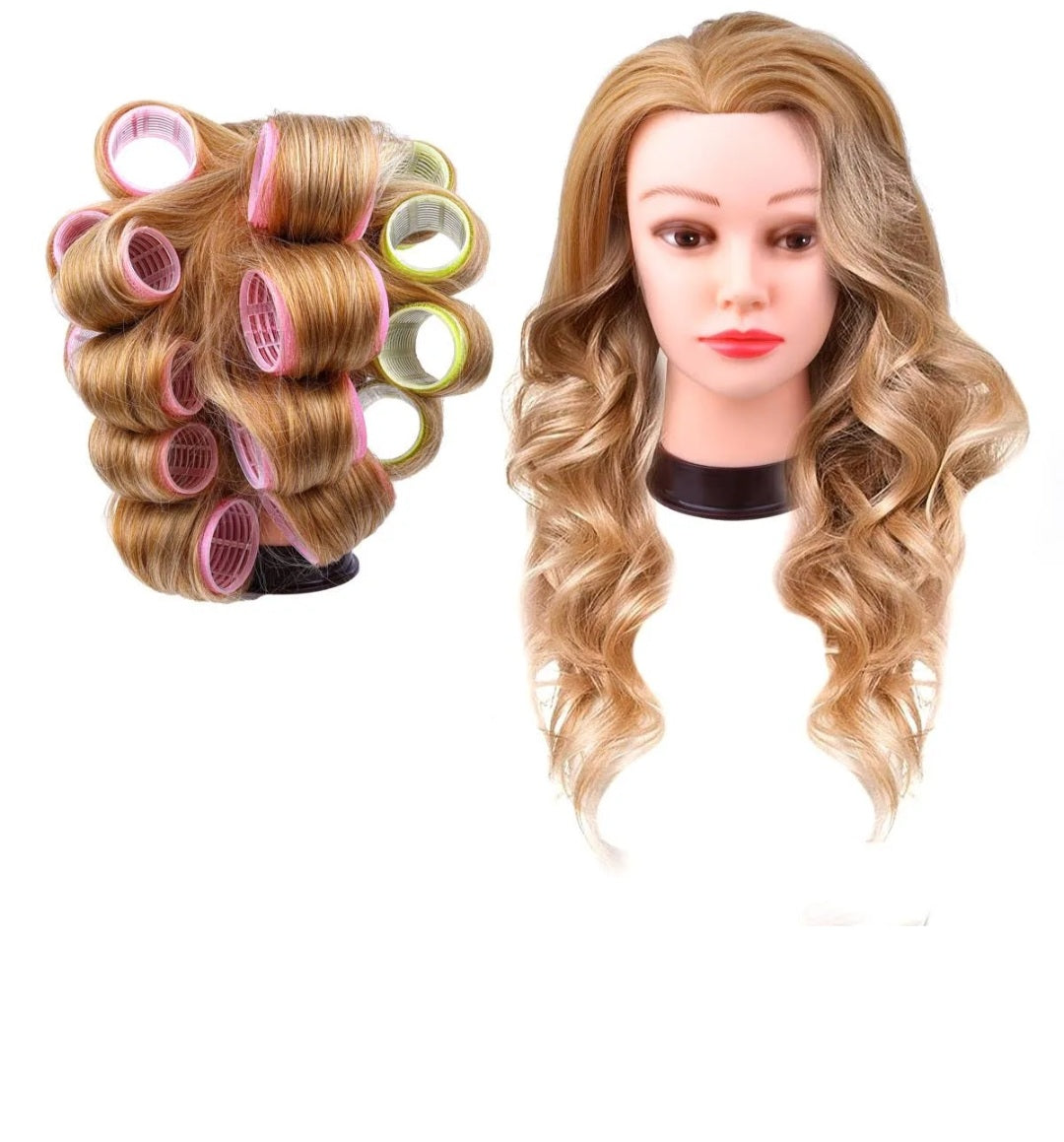 6pcs Self Adhesive Hair Curling Roller & 6pcs Salon Hair Clips~ Bigodini per capelli 12pz - SANDY'S MAKEUP AND ARTISTRY 