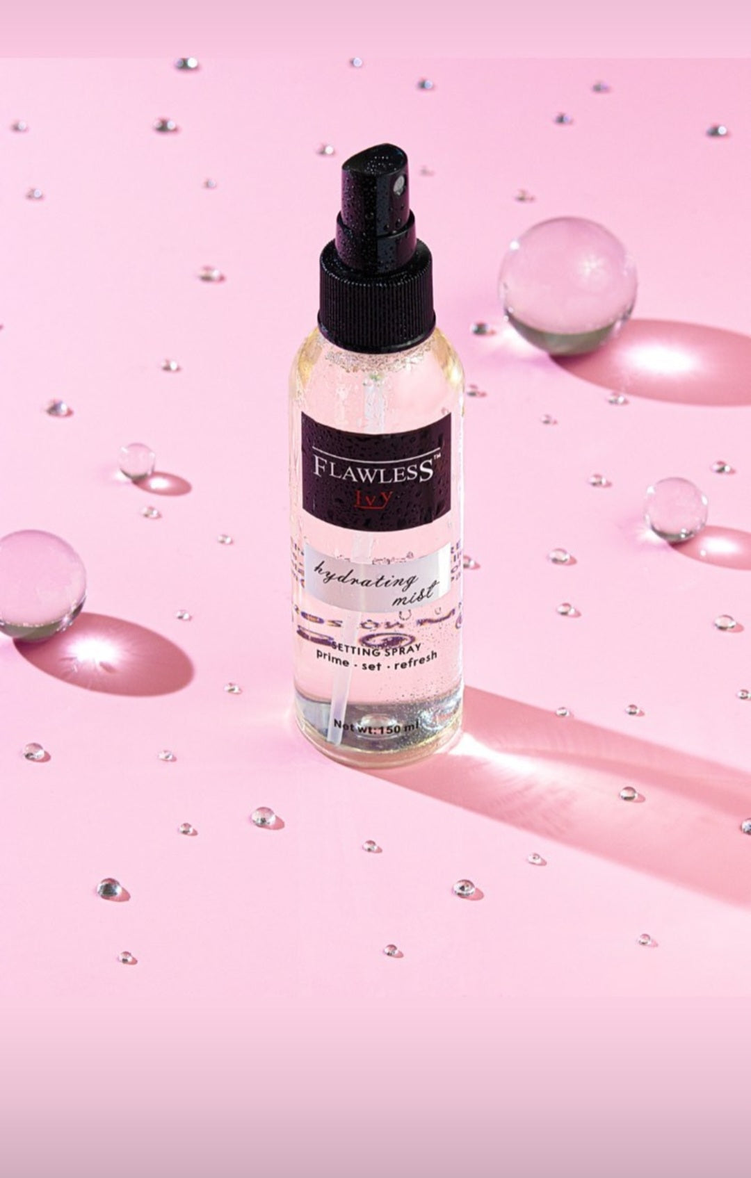 FLAWLESS IVY HYDRATING SETTING SPRAY FOR ALL SKIN TYPES~ Spray fissante idratante per tutti i tipi di pelle 150ml - SANDY'S MAKEUP AND ARTISTRY 