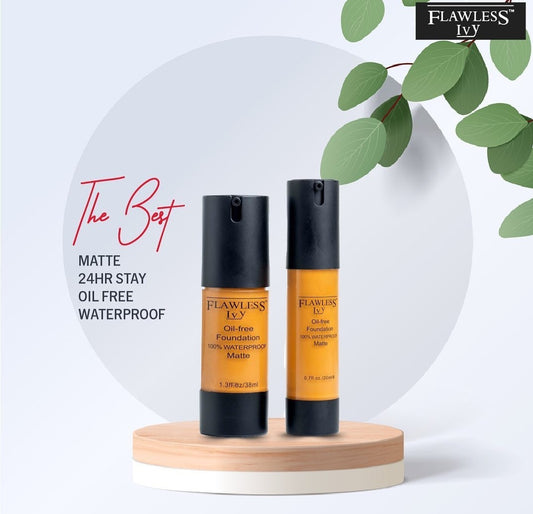 Flawless ivy HD Oil free Foundation for Extremely oily skin~ Fondotinta HD senza olio per pelli estremamente grasse 35ml/20ml - SANDY'S MAKEUP AND ARTISTRY 