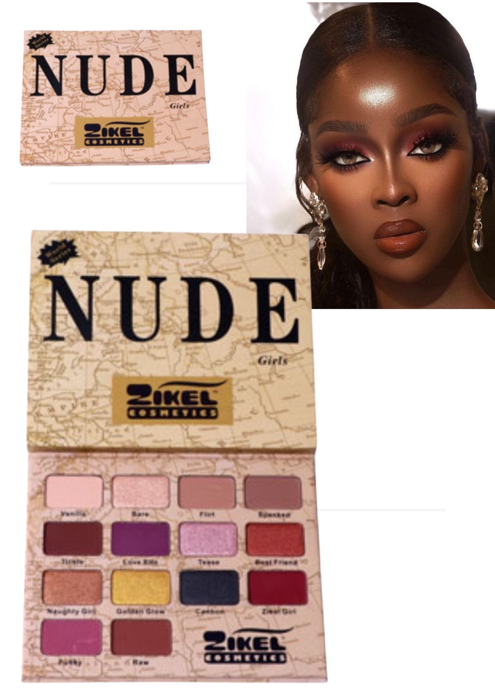 Nude Eyeshadow Pallete Ombretti 14 Color Pressed Shimmer Glitter Matte Eyeshadow - SANDY'S MAKEUP AND ARTISTRY 