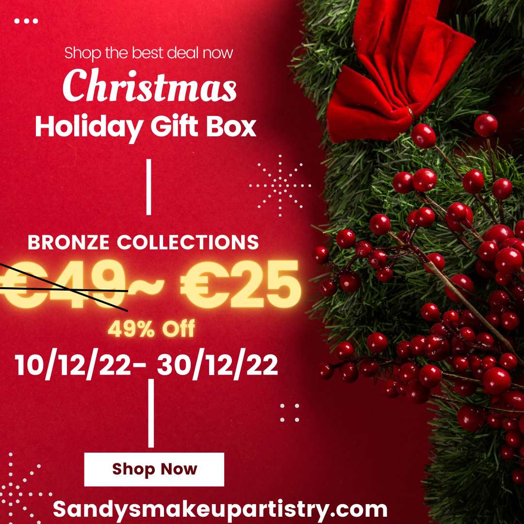 Christmas Gift Box Bronze ~ Regalo di Natale Bronzo - SANDY'S MAKEUP AND ARTISTRY 